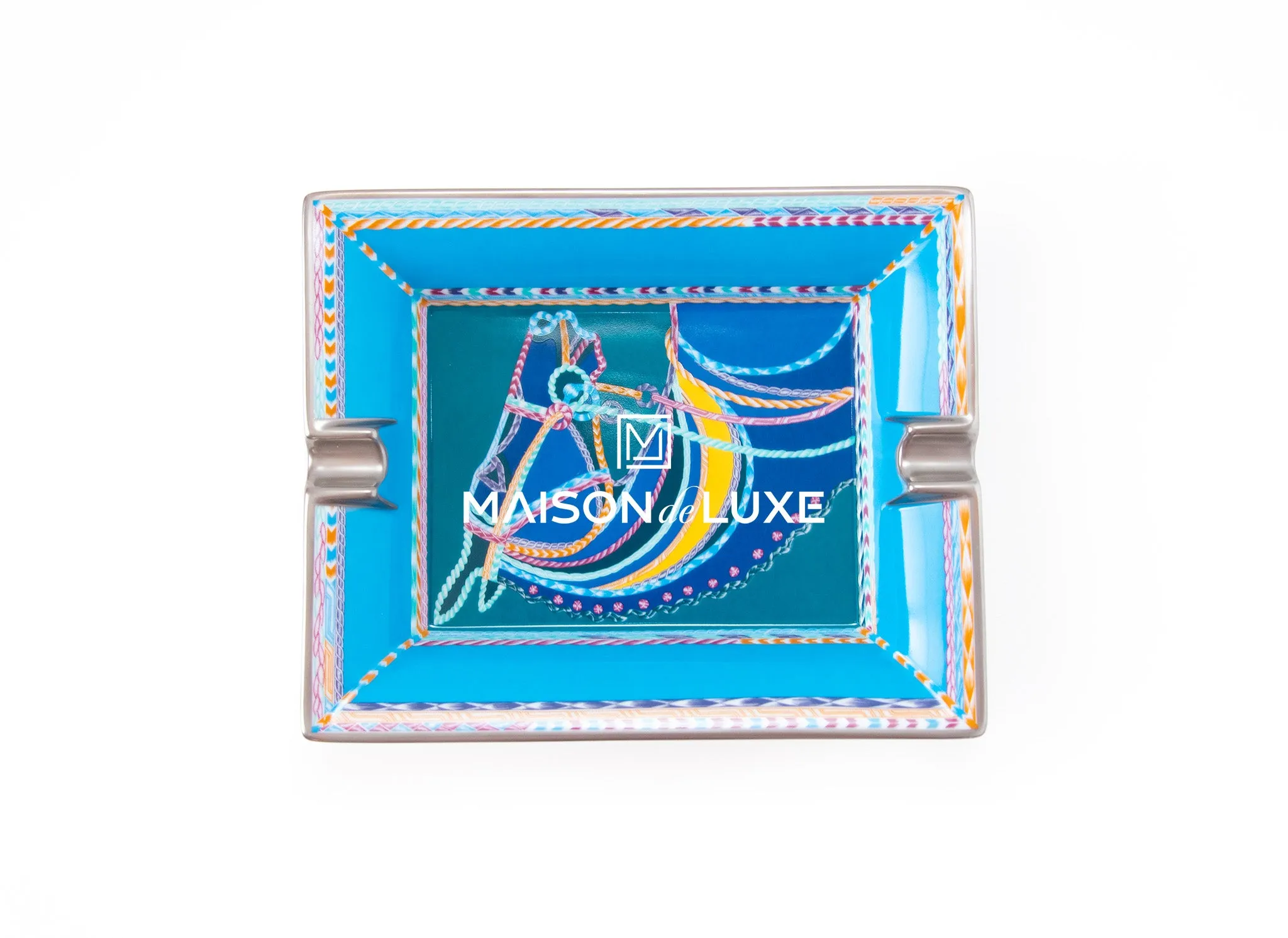 Hermes Classic Robe du Soir Blue Nattier Ashtray