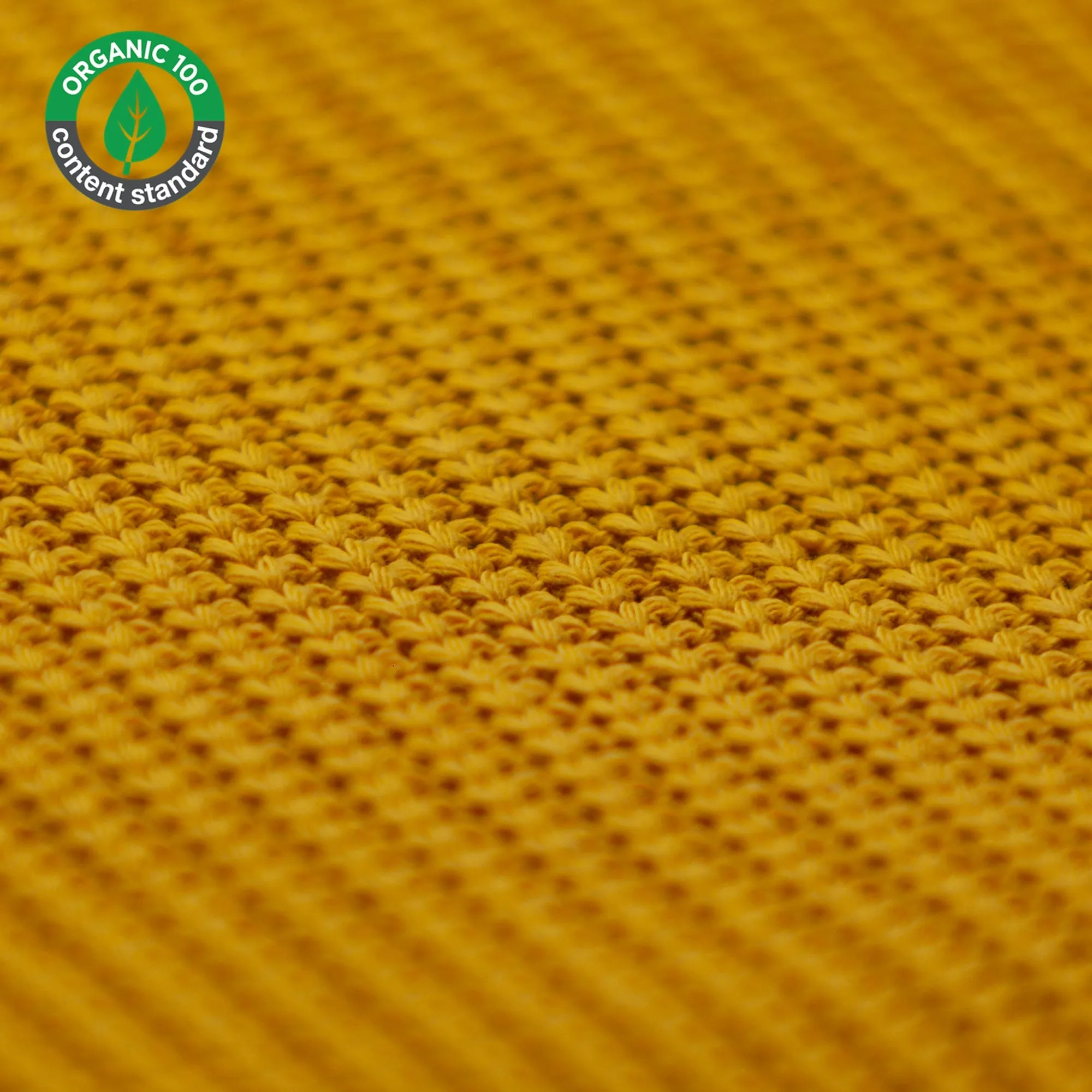 Hoes | 60x90 Knitted Ocher Yellow