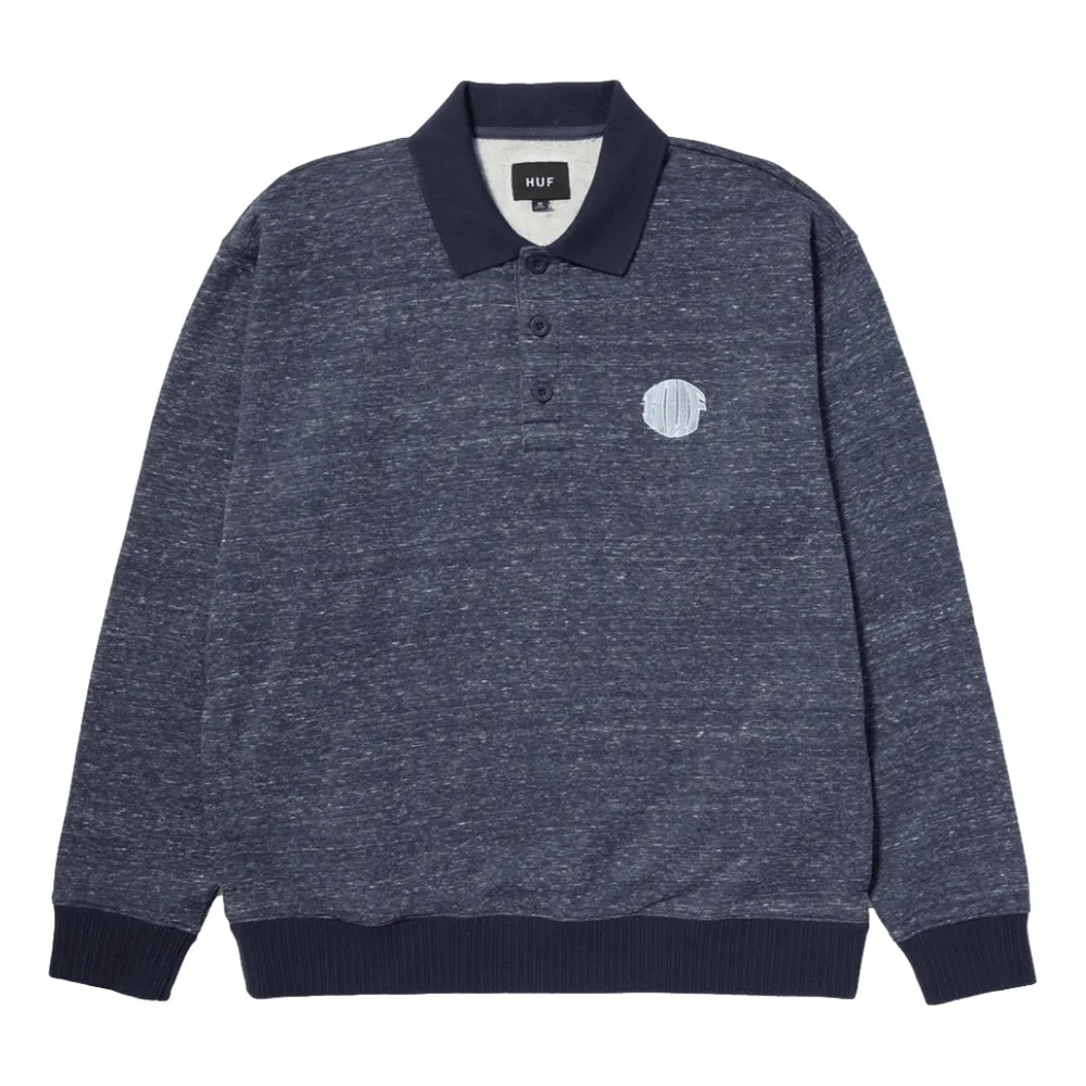 HUF WINSTON POLO FLEECE-NAVY