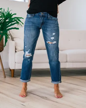 KanCan Recognize Anywhere Distressed Boyfriend Jeans