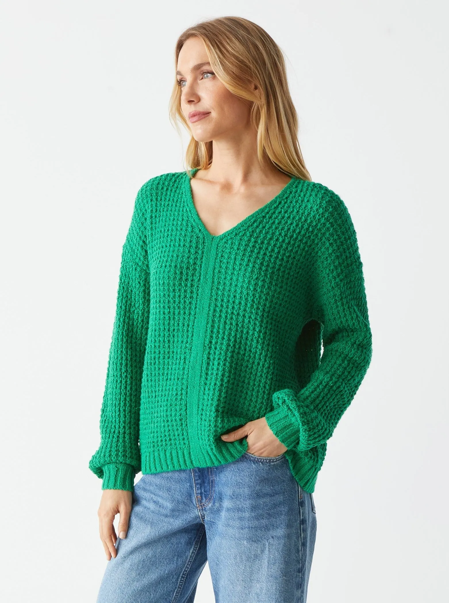 Kelsie Pullover Sweater - Kelly