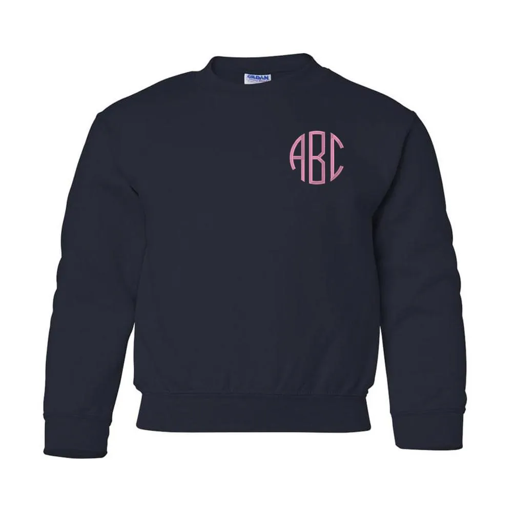 Kids Monogrammed Crewneck Sweatshirt