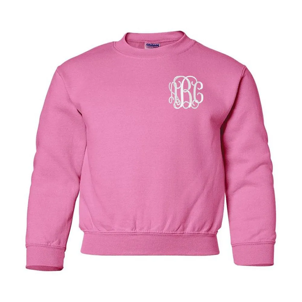 Kids Monogrammed Crewneck Sweatshirt