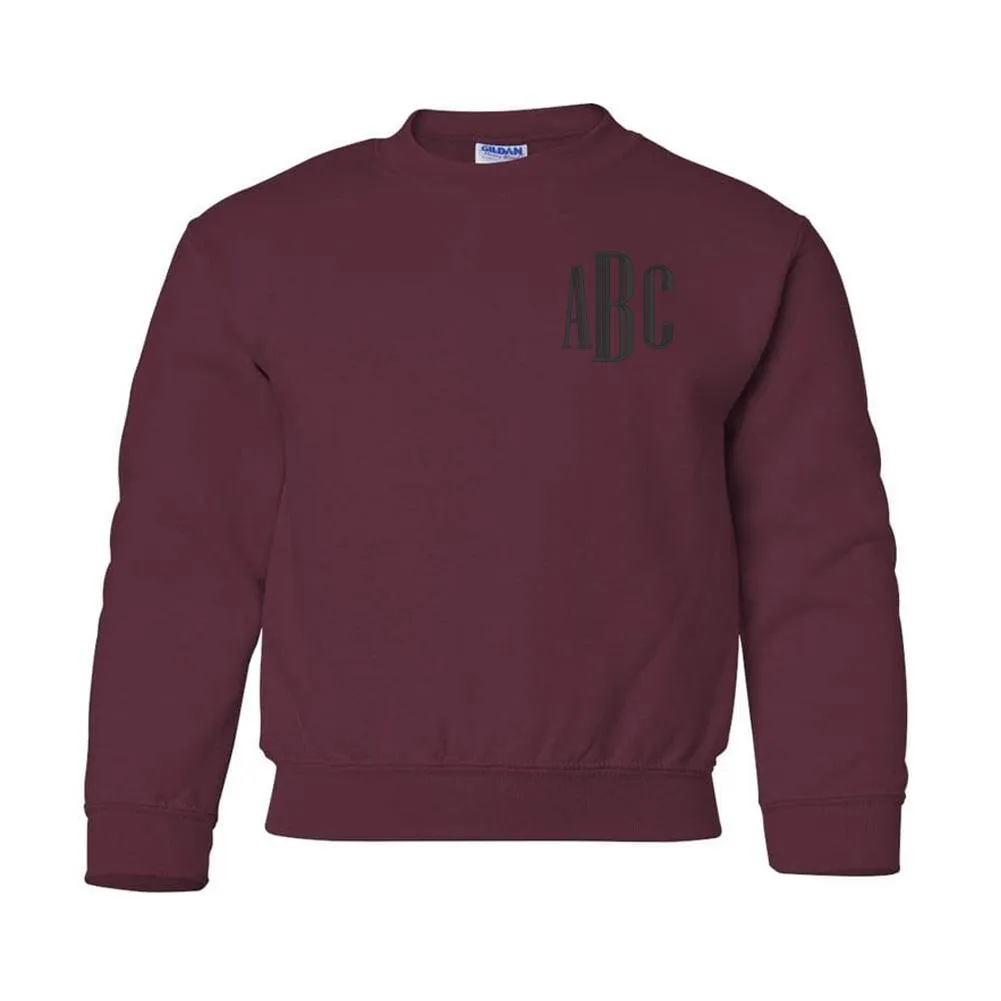 Kids Monogrammed Crewneck Sweatshirt