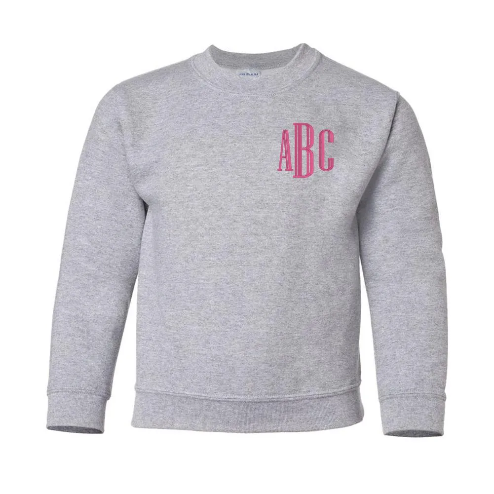 Kids Monogrammed Crewneck Sweatshirt