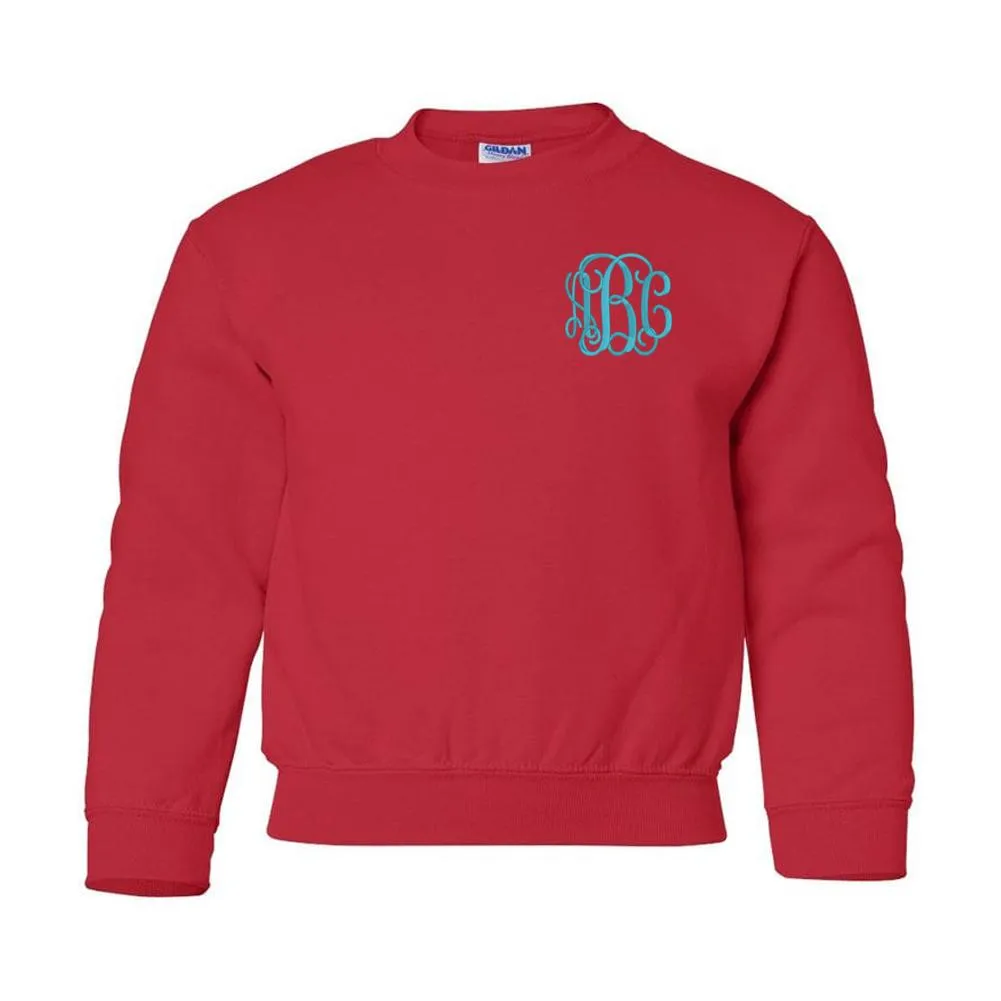 Kids Monogrammed Crewneck Sweatshirt