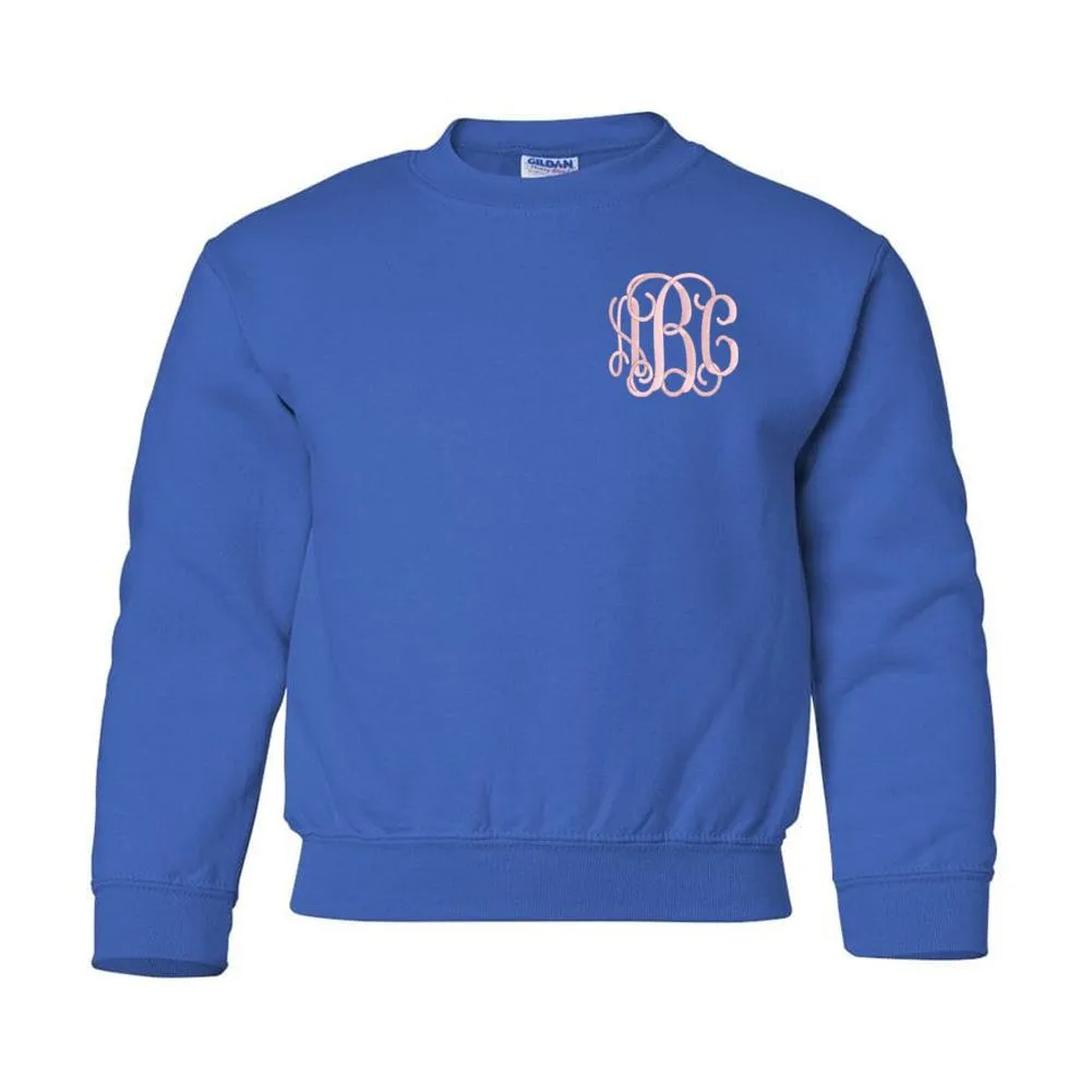 Kids Monogrammed Crewneck Sweatshirt