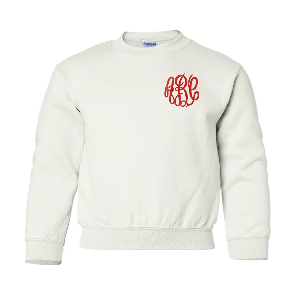 Kids Monogrammed Crewneck Sweatshirt