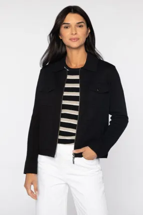 Kinross Cashmere Crop Utility Cardigan