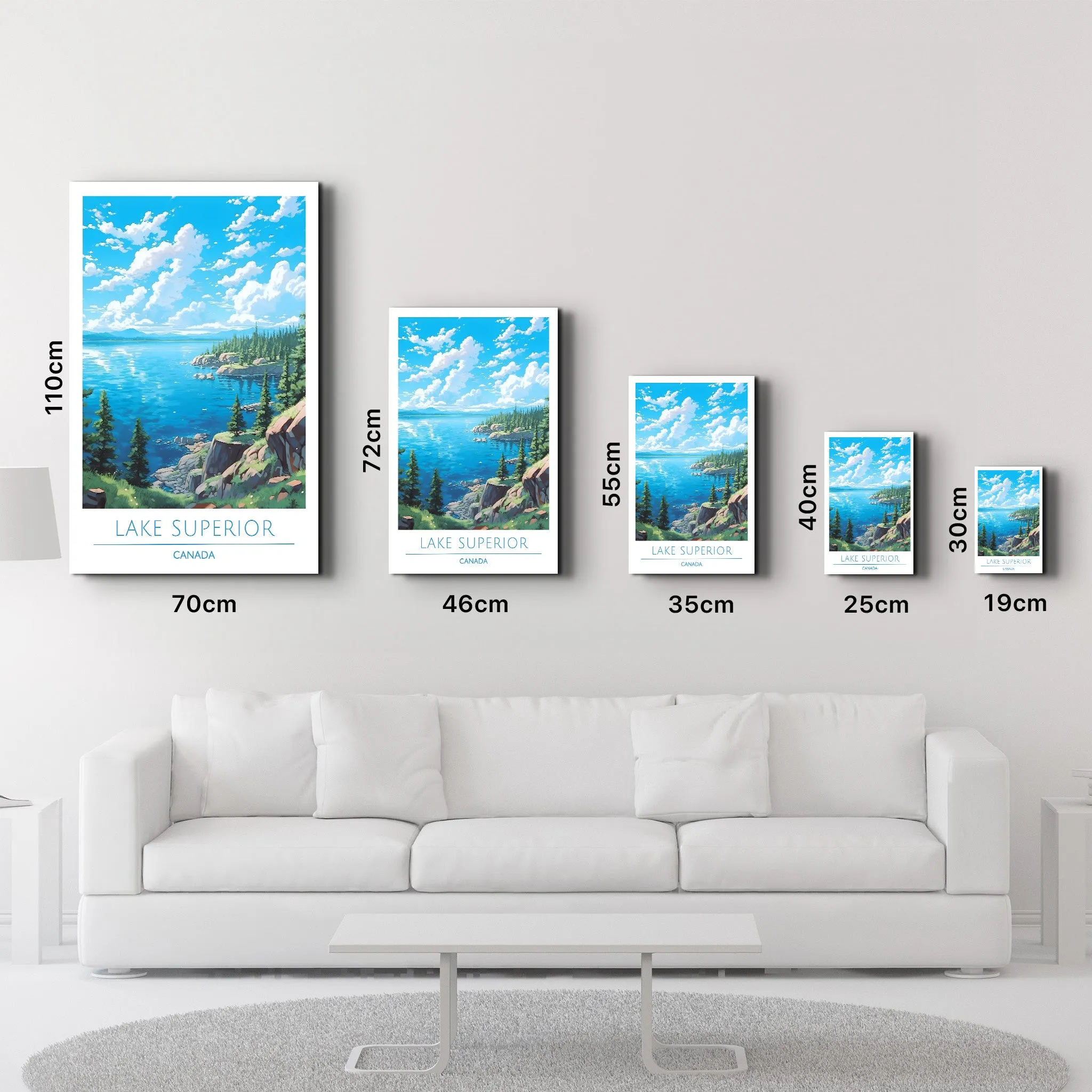 Lake Superior Canada-Travel Posters | Glass Wall Art