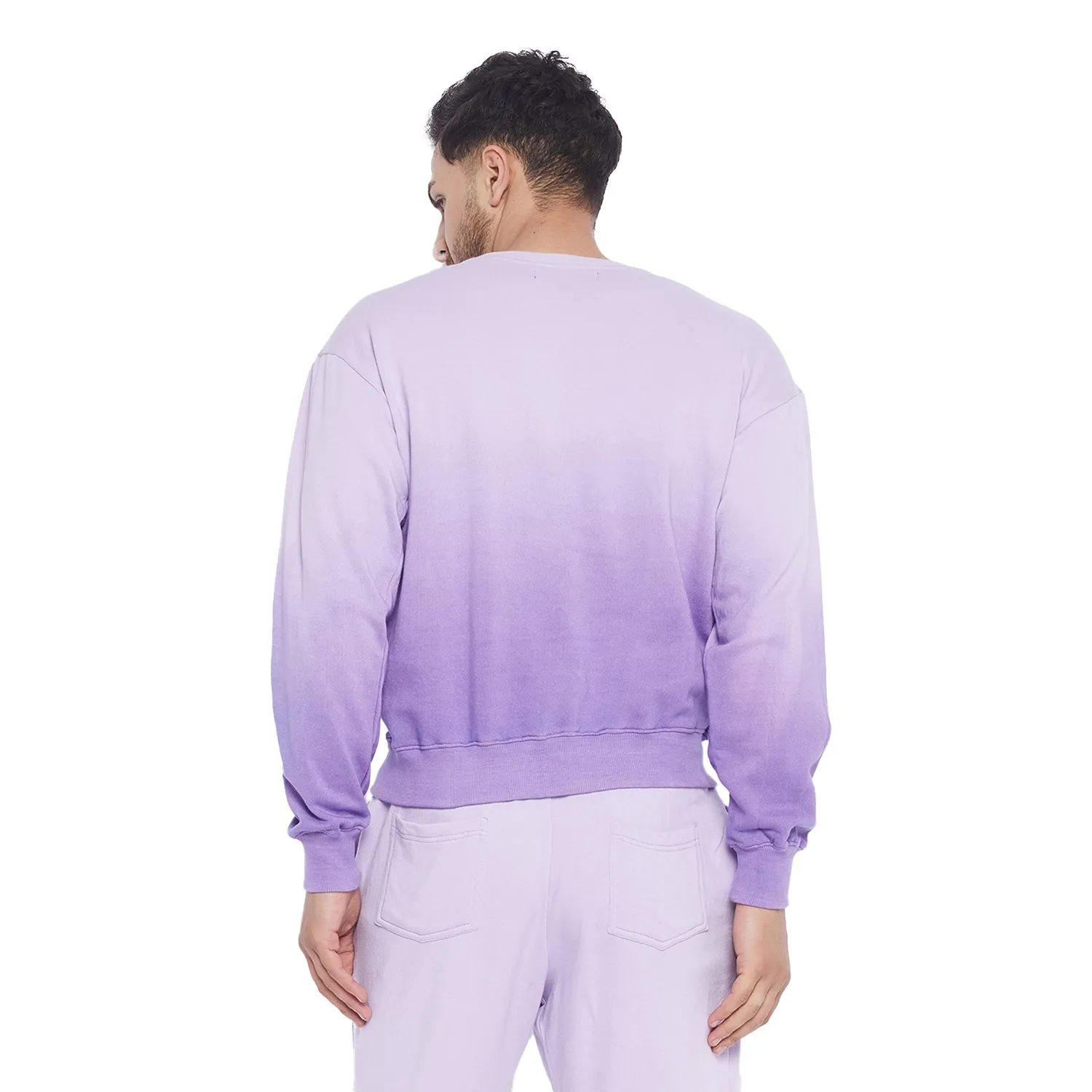 Lilac Haze Ombre Oversized Sweatshirt