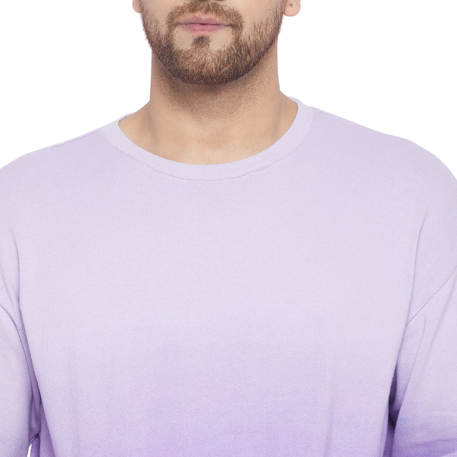 Lilac Haze Ombre Oversized Sweatshirt