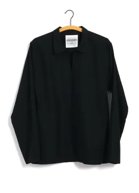 MAGNE | Casual Pull-on Shirt | Black