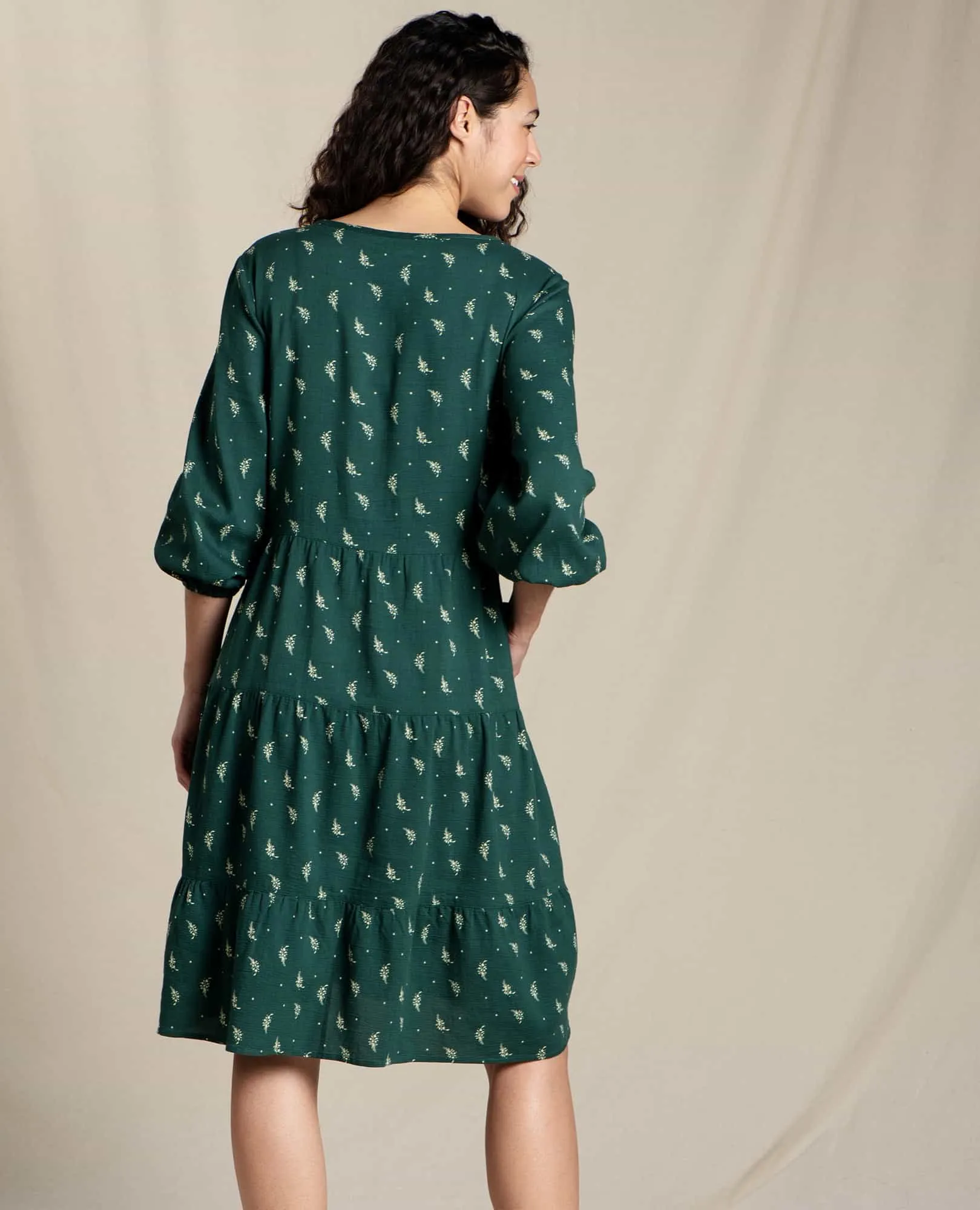 Manzana Tiered Long Sleeve Dress