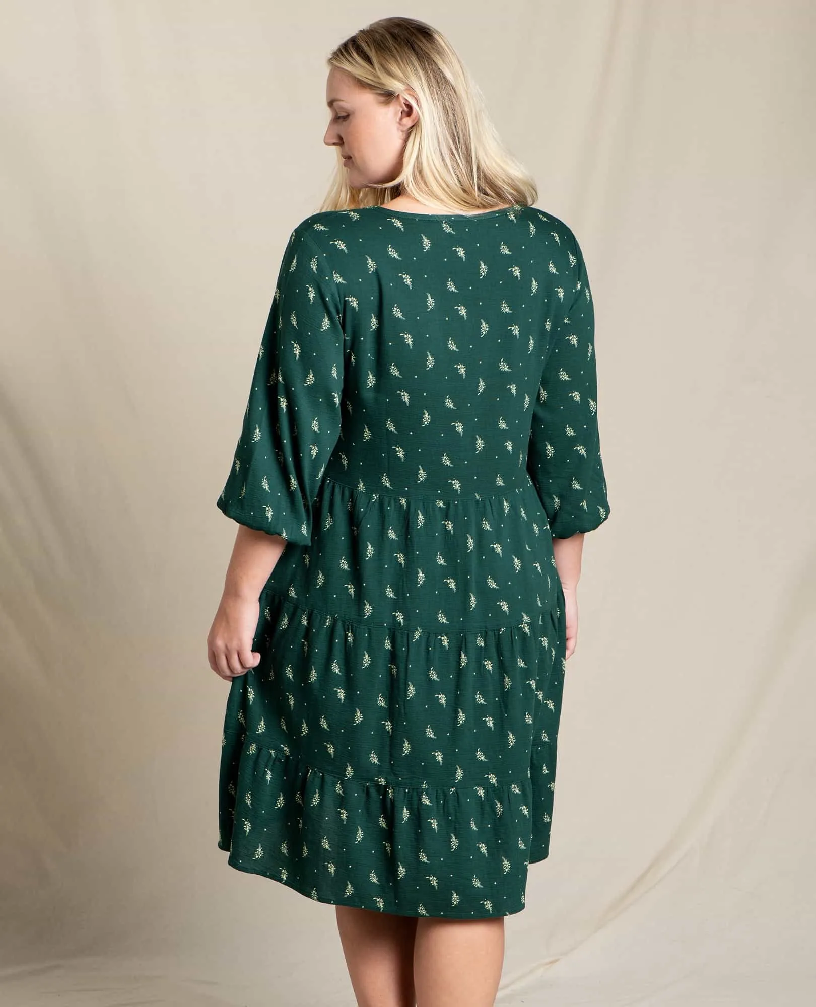 Manzana Tiered Long Sleeve Dress