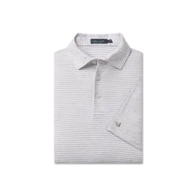 MarshLUX Mangrove Stripe Pique Polo