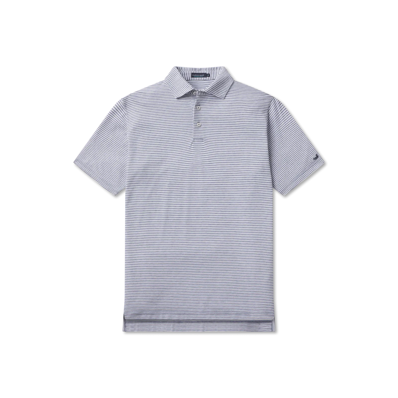 MarshLUX Mangrove Stripe Pique Polo