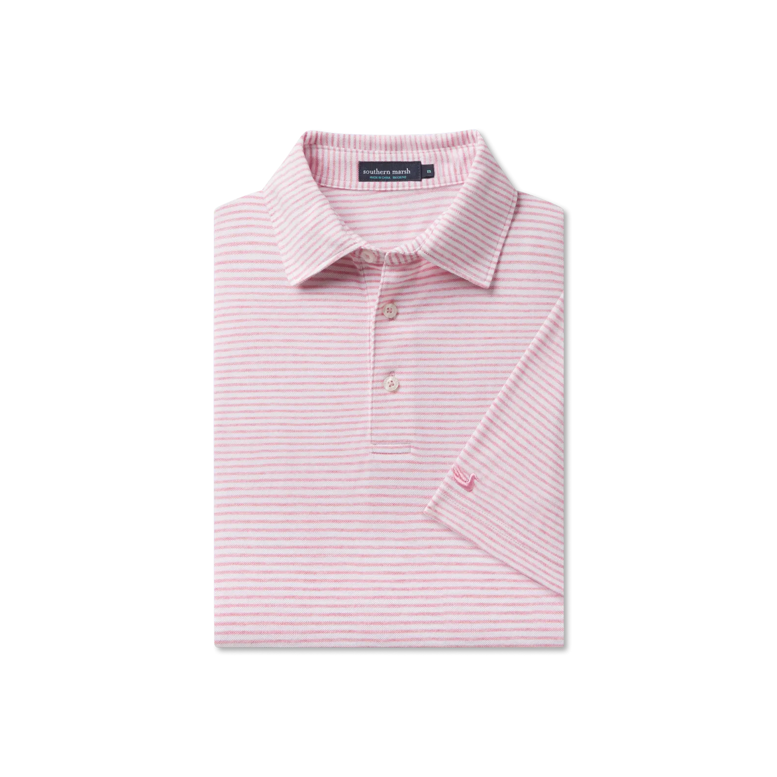 MarshLUX Mangrove Stripe Pique Polo