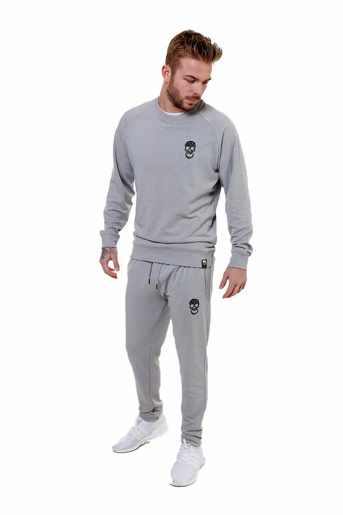 Mens Silver Slim Fit Sweatshirt