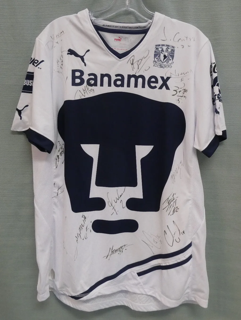 Mexico City Pumas Autographed Jersey