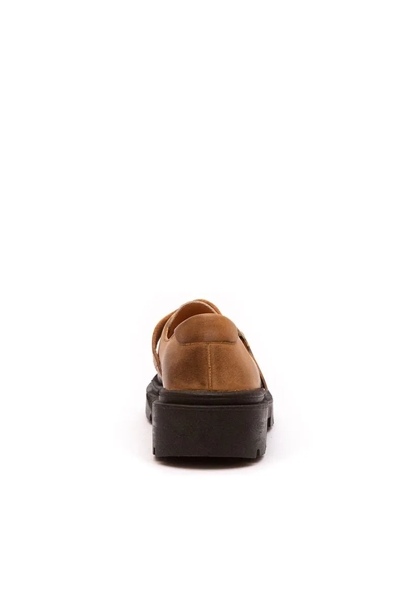 Mocasin Mujer / Eloisa Negro Camel