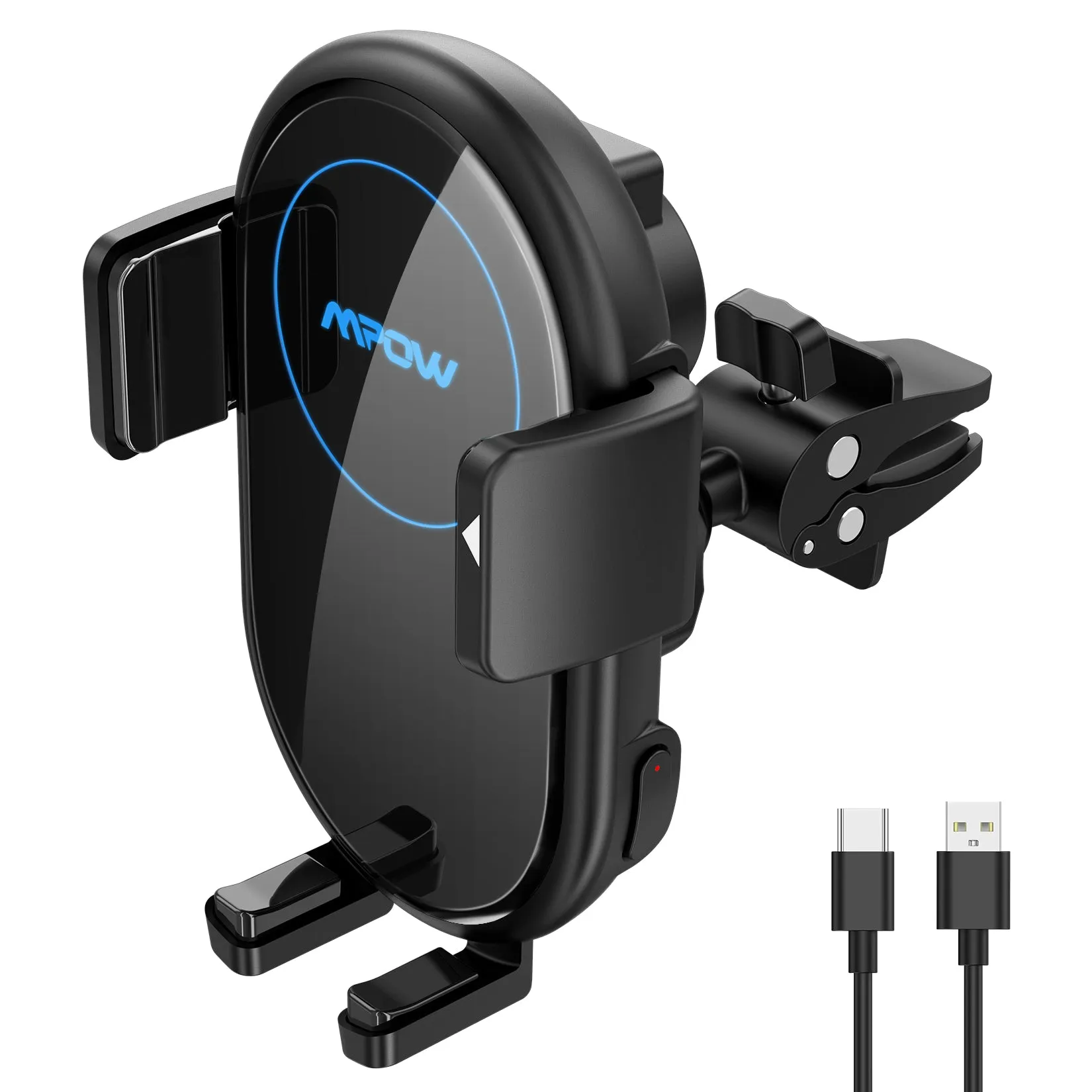 Mpow CA164A Wireless Car Charger, 10W/7.5W/5W, Auto-Clamping