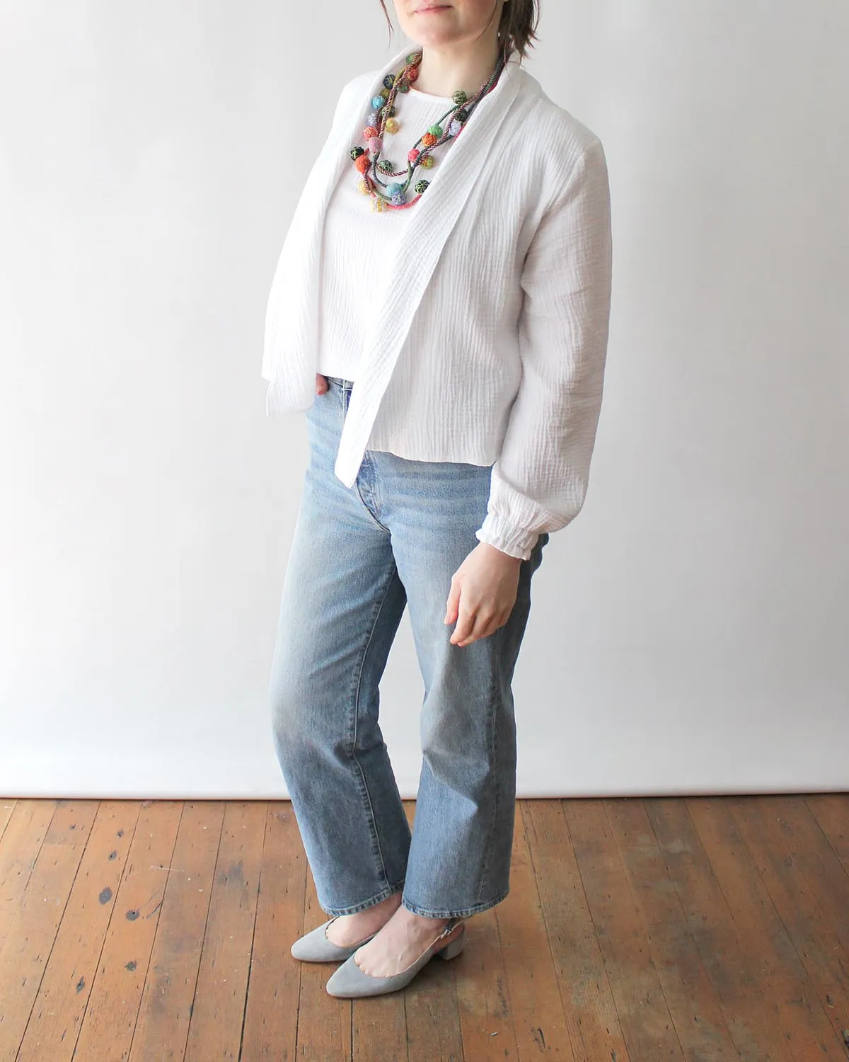 Muslin Short Cardigan