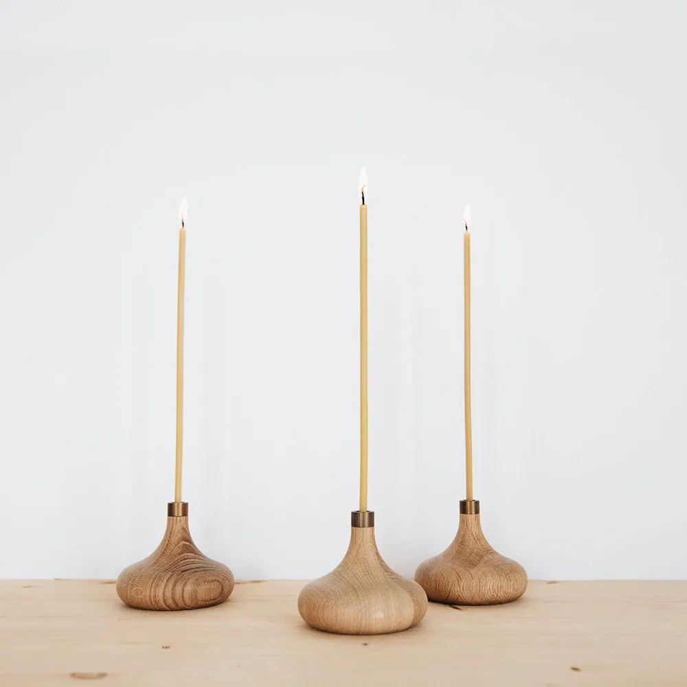 Oak Candle Holder