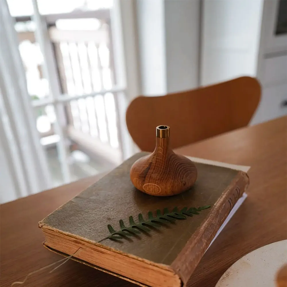 Oak Candle Holder