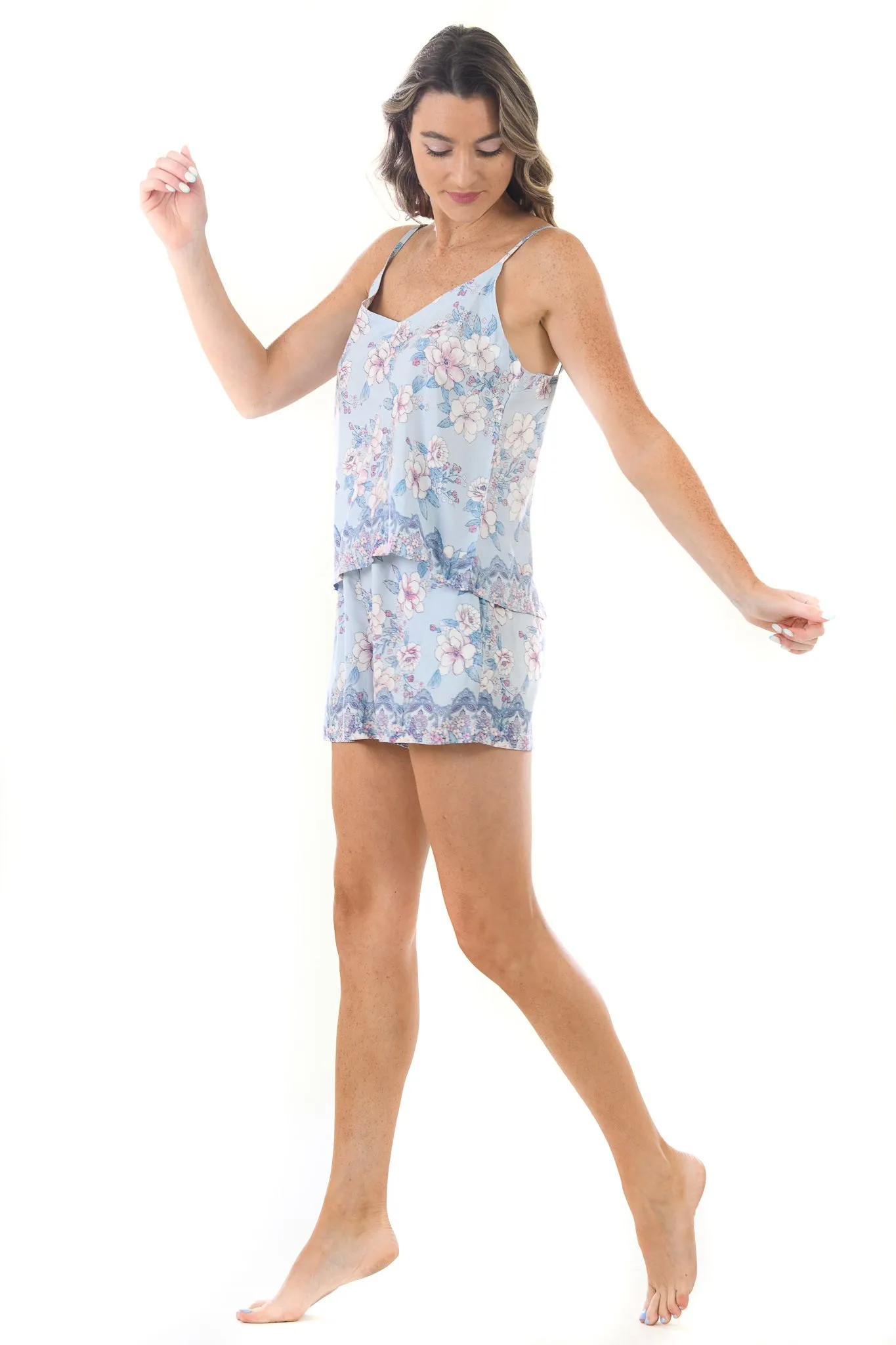 Pajama Set Shorts / Cloud Floral