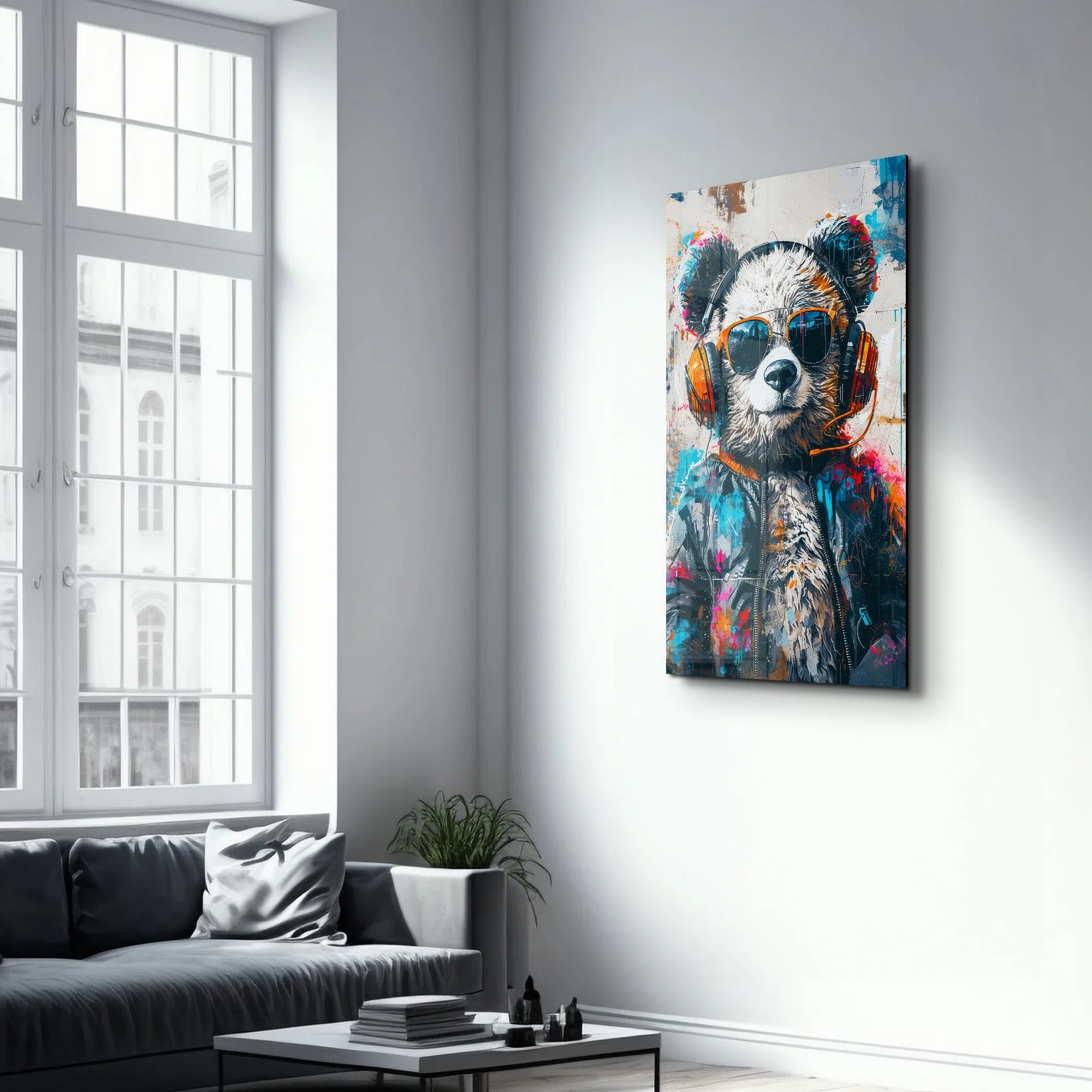 Panda・Designers Collection Glass Wall Art