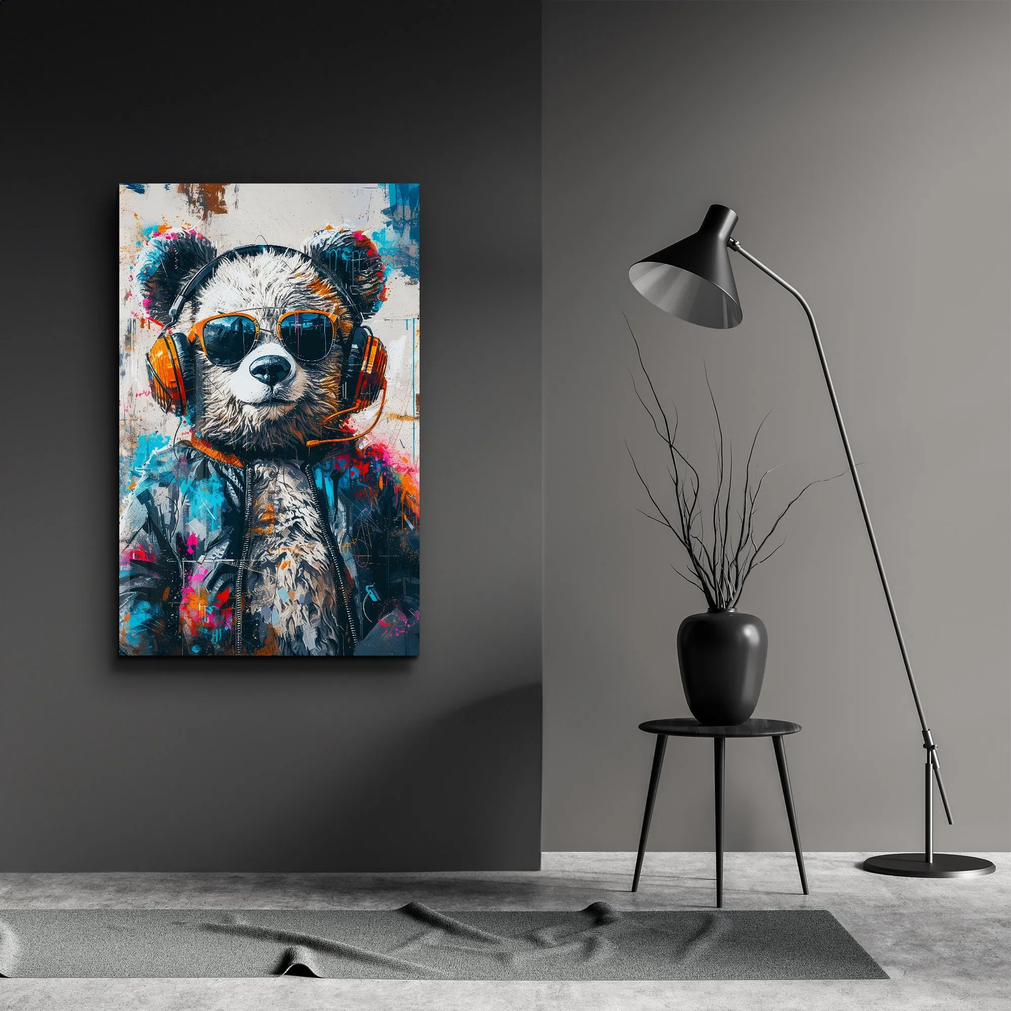 Panda・Designers Collection Glass Wall Art