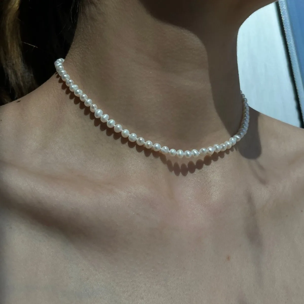 PEARL CHOKER NECKLACE