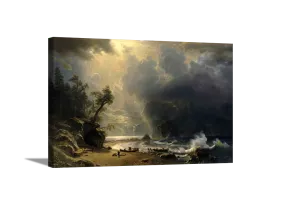 Puged Sound of the Pacific Coast | Albert Bierstadt Masters Classic Art in Gallery Wrapped Canvas | Various Sizes