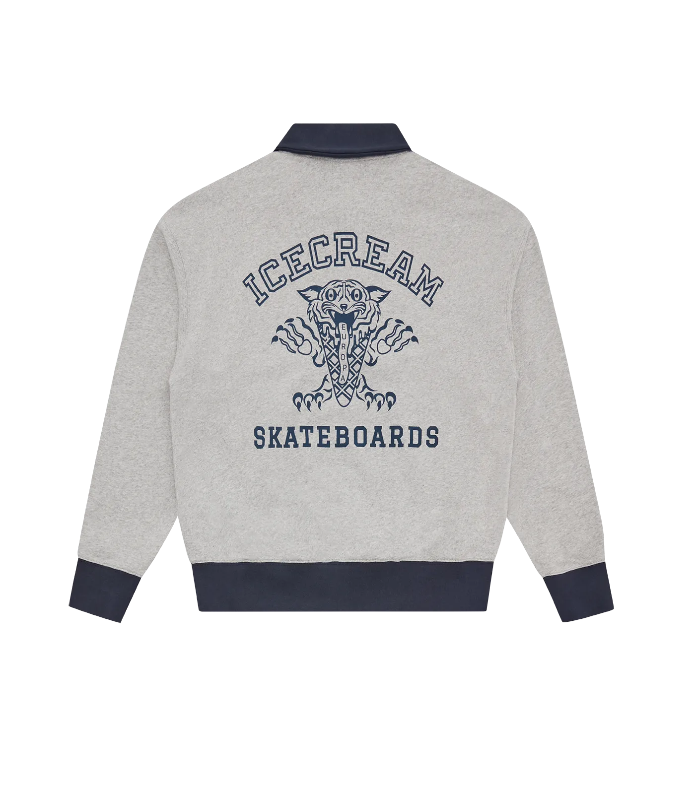 QUARTER ZIP - HEATHER GREY