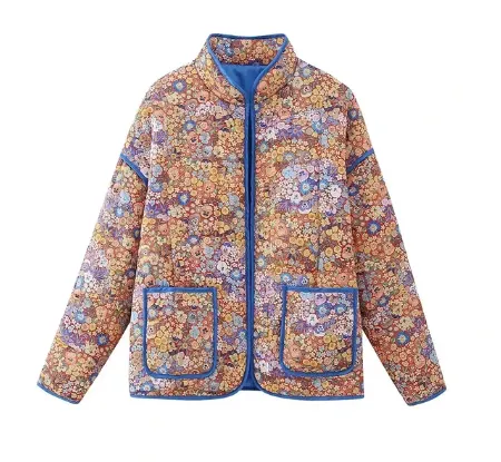 Quilted Floral Jacket Forårs Sommer 2024 Jakke