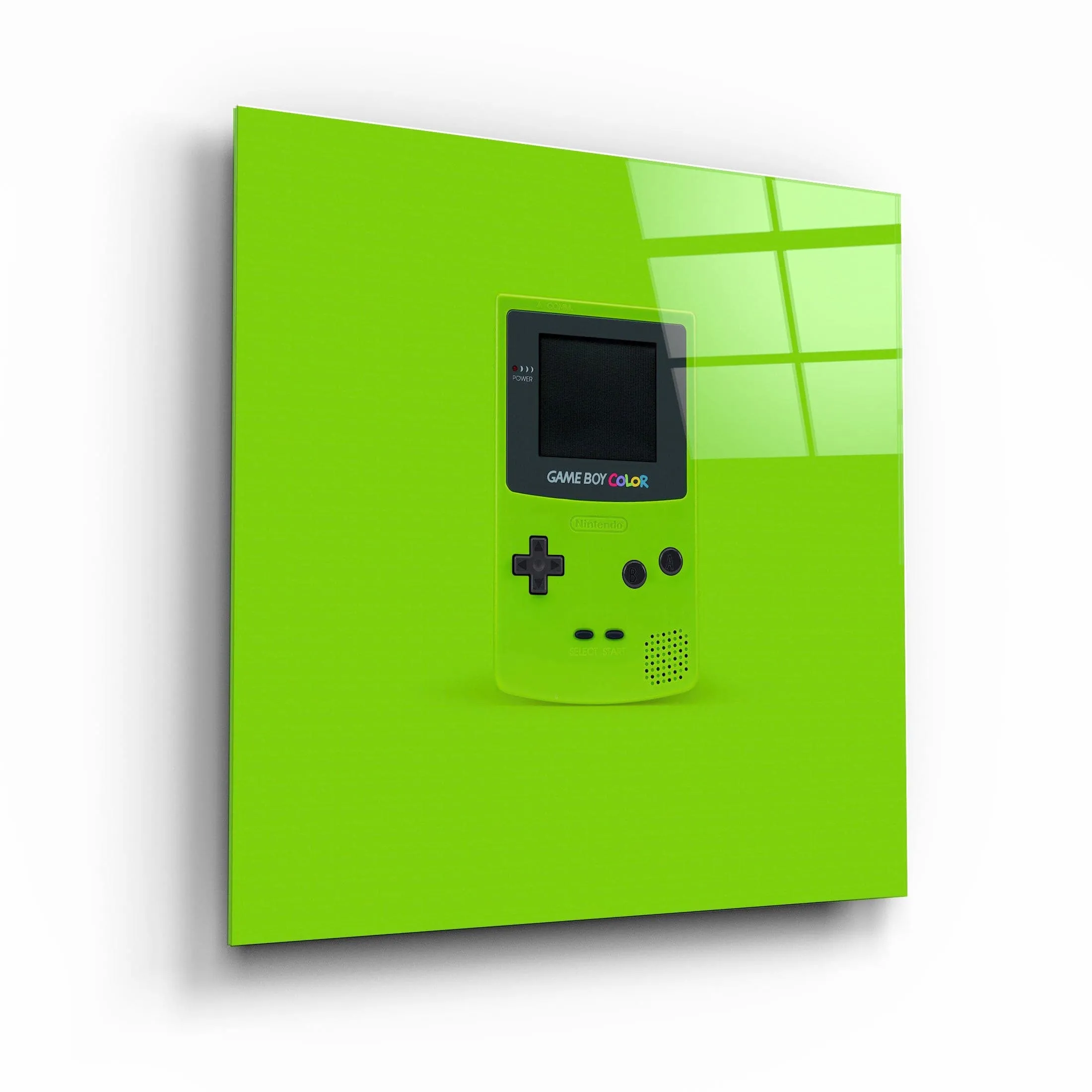 ."GameBoy". Designer's Collection Glass Wall Art