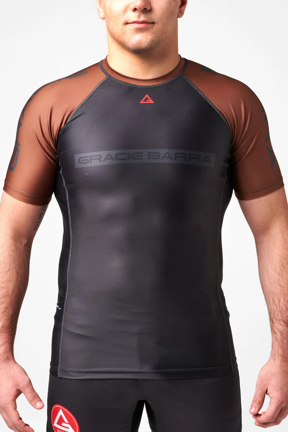 Rashguard Ranqueada M/C Unissex V3- Marrom