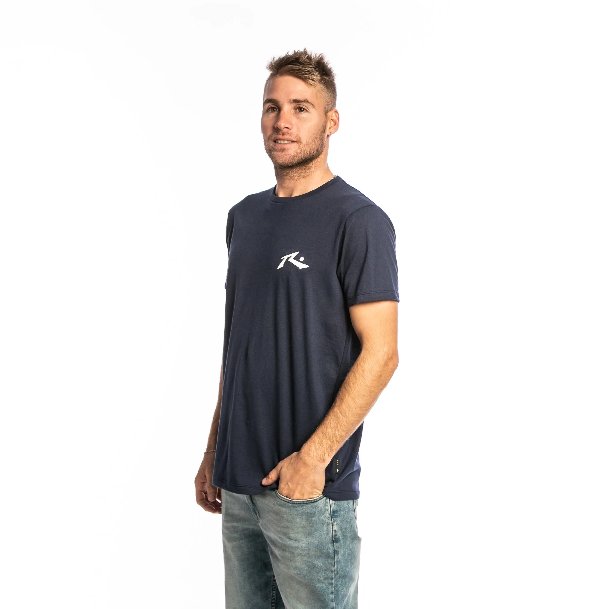 Remera Hombre Rusty Competition Azul Marino