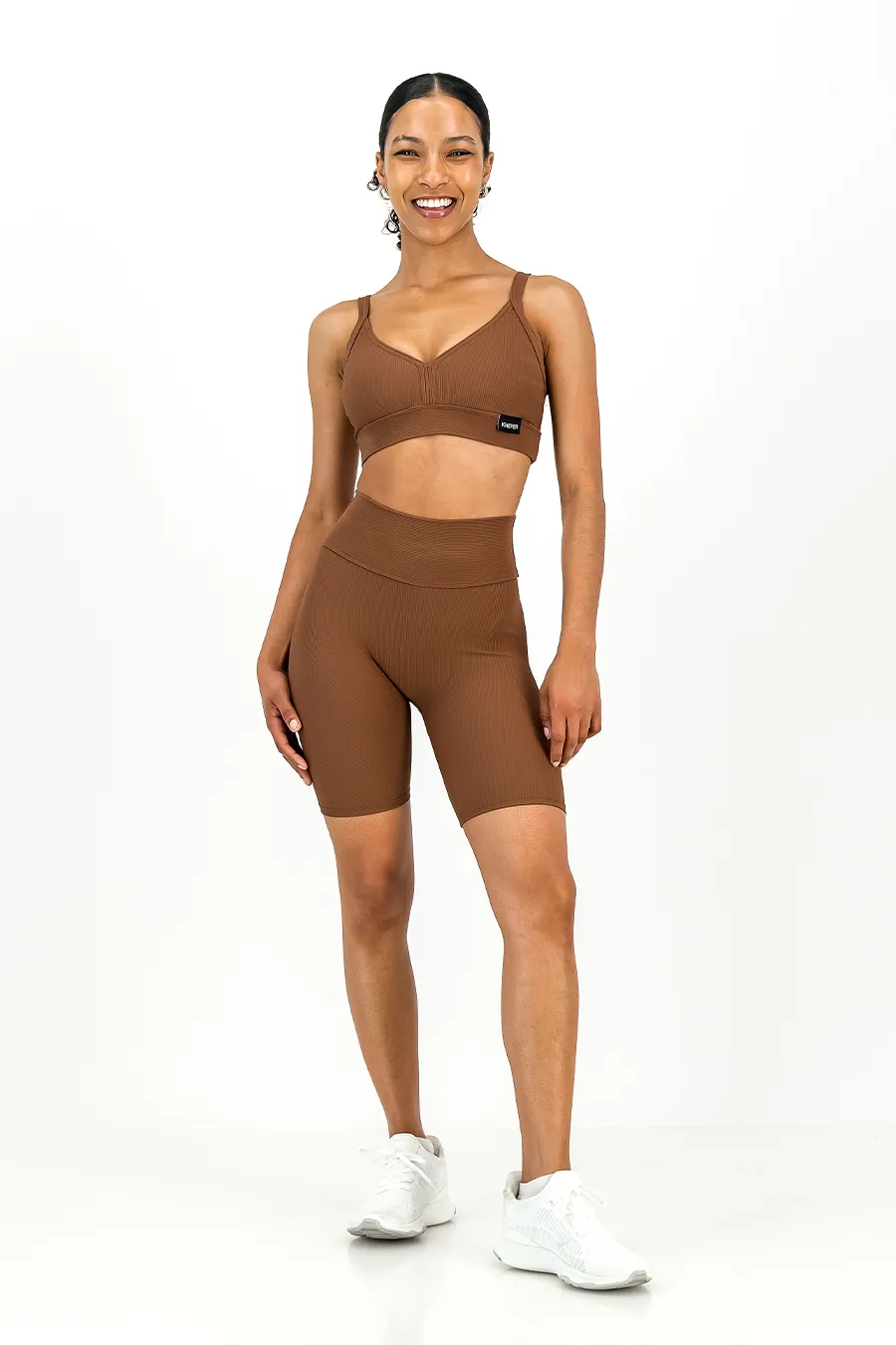 Rib Aspire Shorts | Mocha