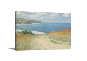 Road In The Wheatfields | Claude Monet Masters Classic Art in Gallery Wrapped Canvas | Various Sizes