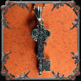 Santa Muerte Key Necklace