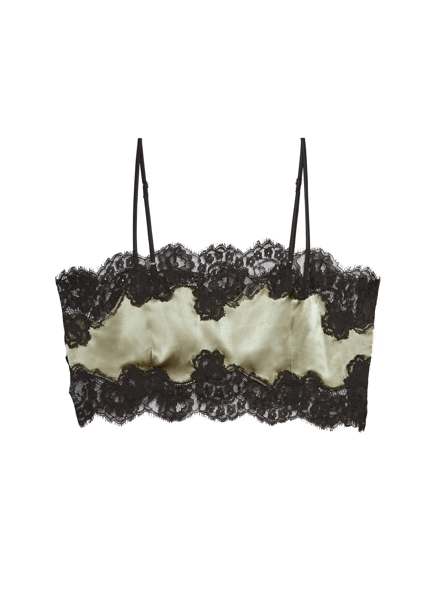 Silk & Lace Bandeau Top