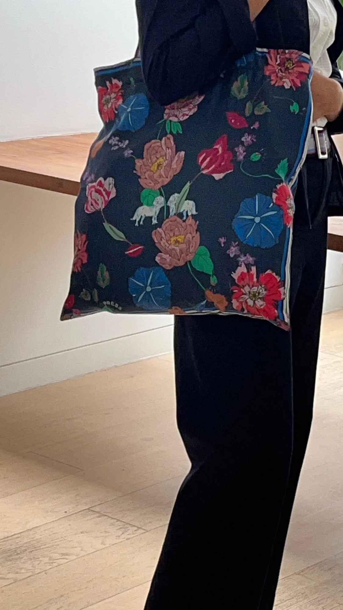 Silk Garden Tote Bag