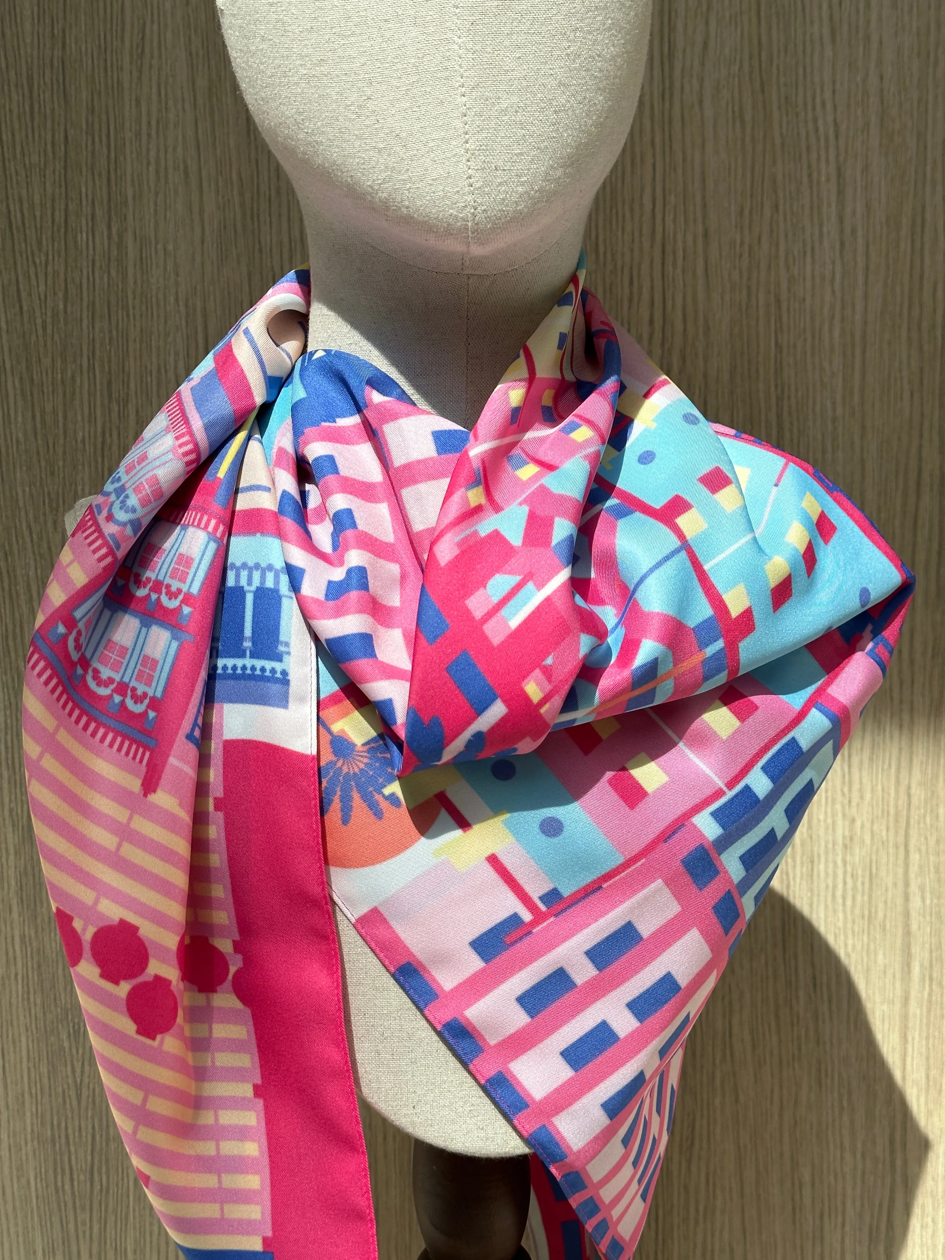 Singapore in Technicolour Re-Thread Scarf