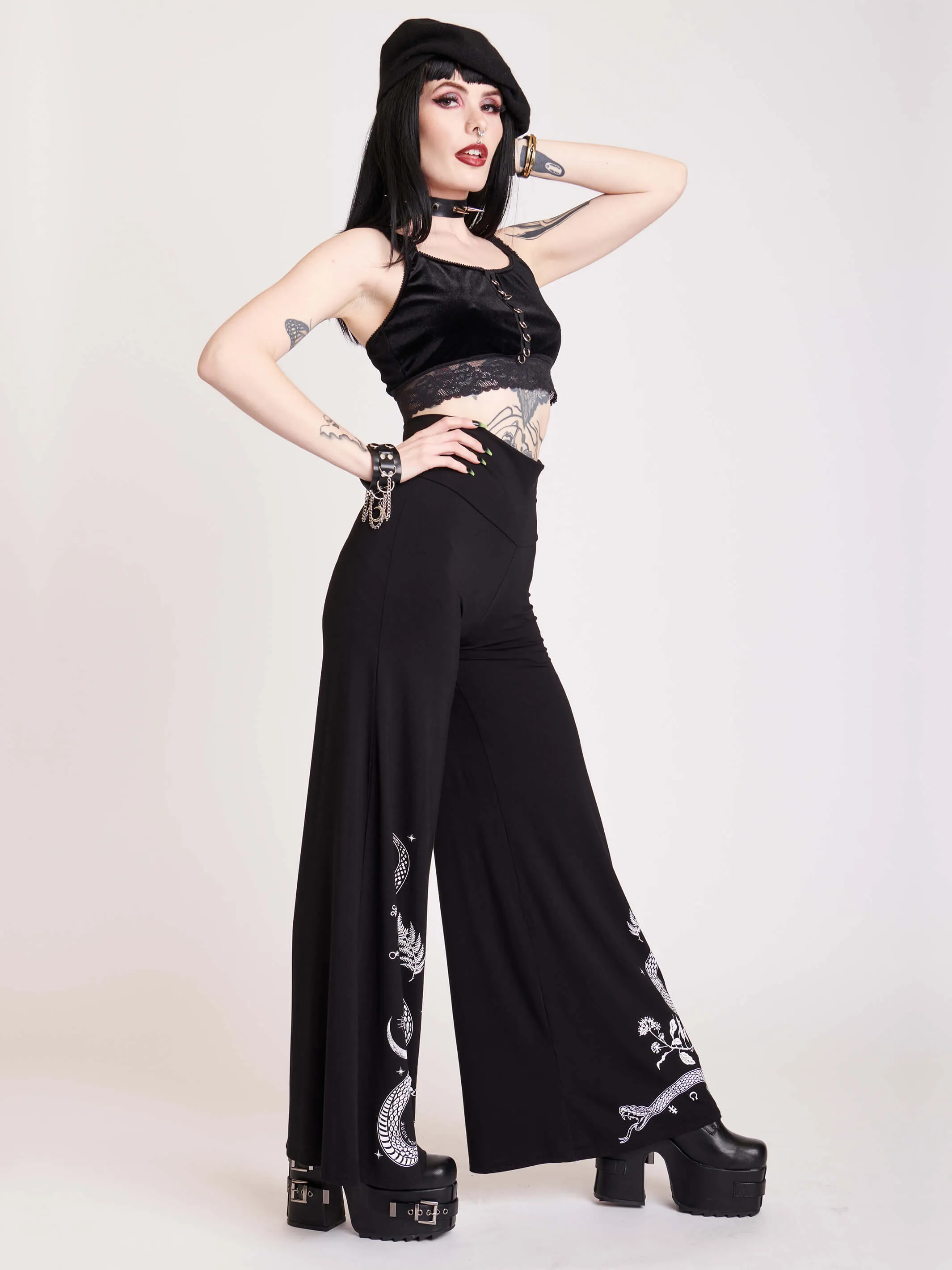 Snake Palazzo Pants