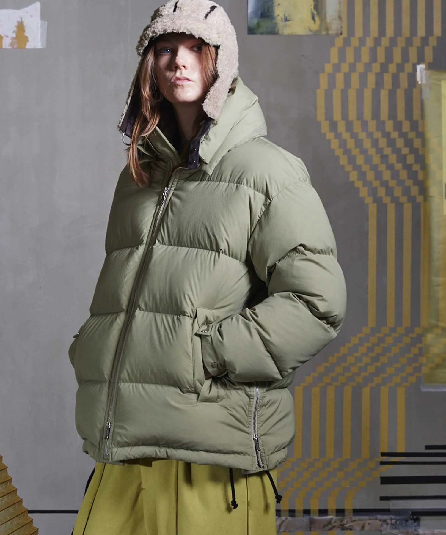 Stretch Nylon Prime-Over Down Jacket