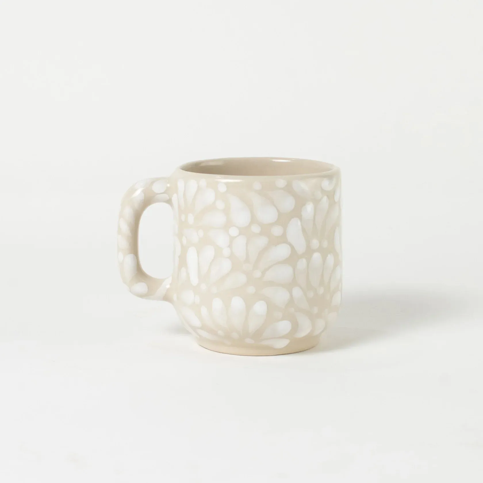 Taza vajilla de pluma Beige