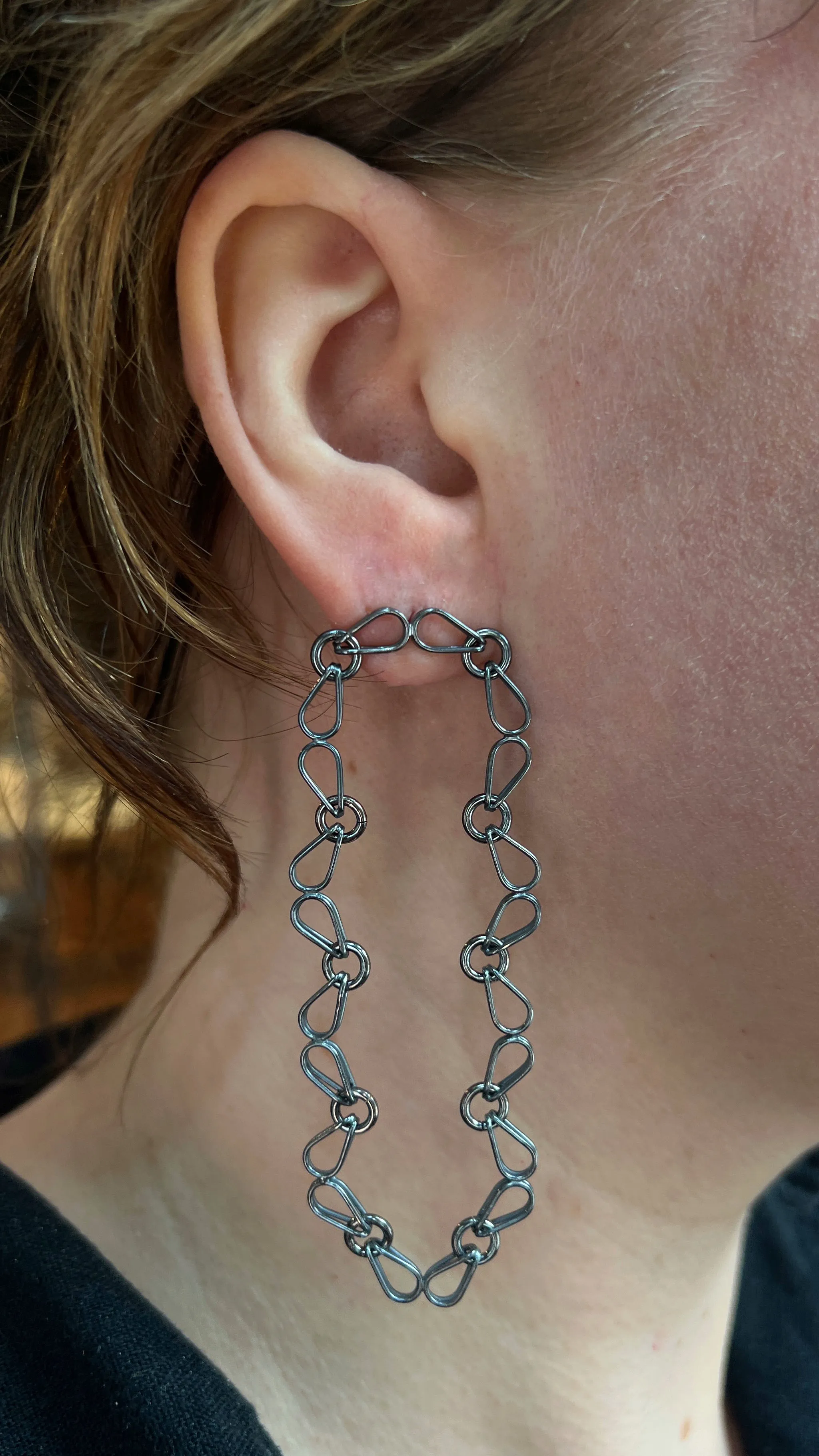 Teardrop Link Earrings