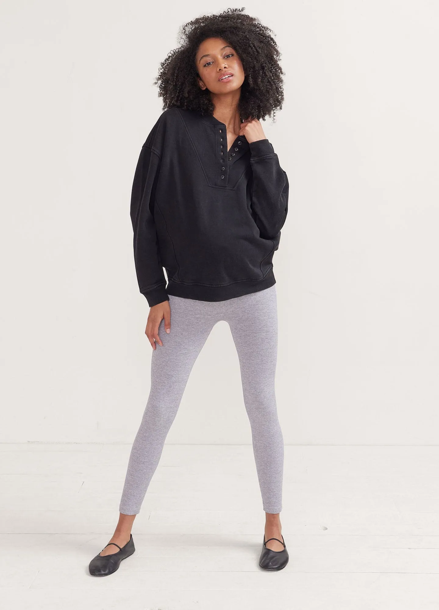 The Cora Henley Sweatshirt